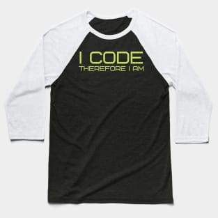 I Code Baseball T-Shirt